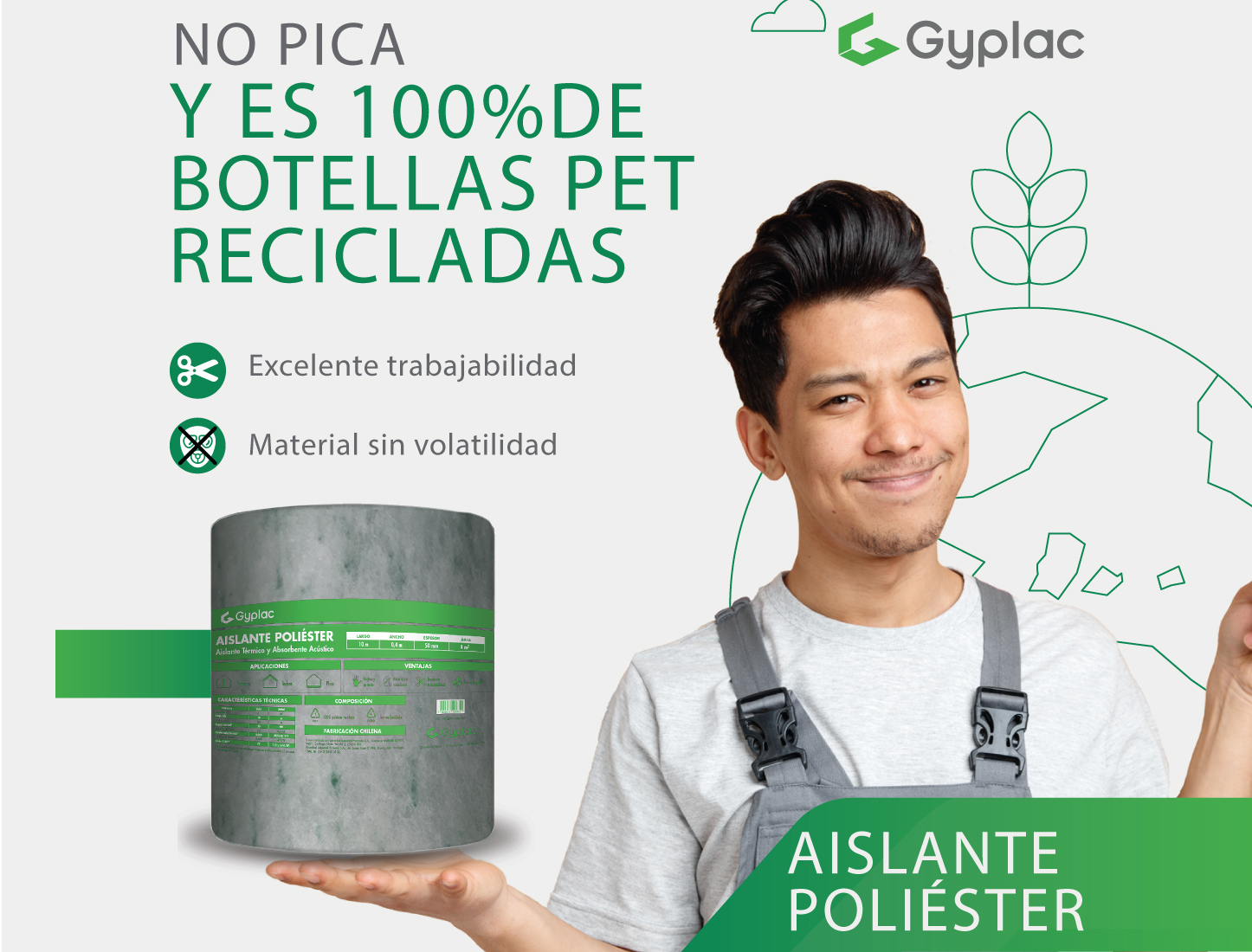 Lana de Poliéster GYPLAC